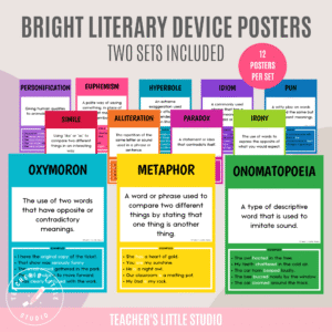 Bright Literary Device Posters