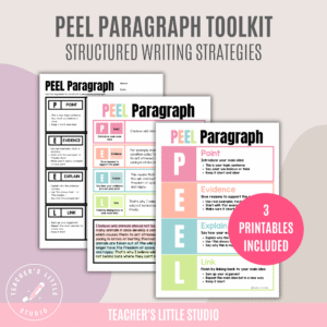 Pastel PEEL Paragraph Writing Toolkit