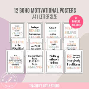 12 Boho Motivational Posters