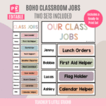 Boho Classroom Jobs
