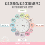 Pastel Clock Labels