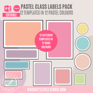 Pastel Class Labels