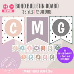 Boho Swallowtail Bulletin Board Banners