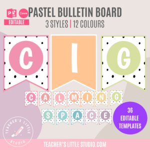 Pastel Swallowtail Bulletin Board Banners