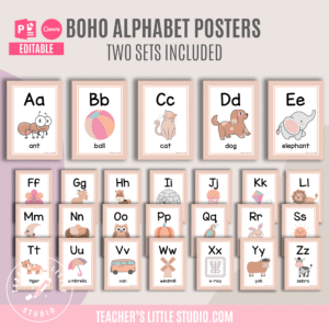 Boho Alphabet Posters