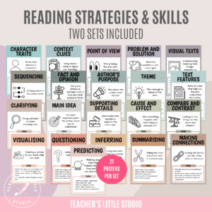 Boho Reading Strategies and Skills - The Digital Download Studio